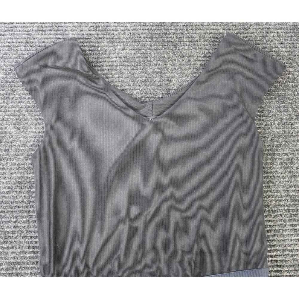Athleta Maxi Dress Womens XS Black Excellent Ribbed Cutout Back Pockets